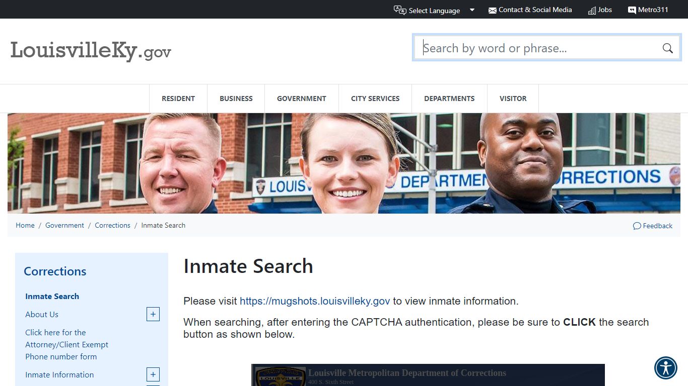 Inmate Search | LouisvilleKY.gov